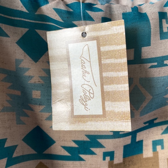 Tasha Polizzi Printed Maxi Skirt Ruffle Hem SZ L or XL NEW - Picture 6 of 8